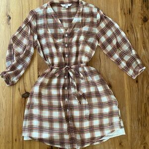 Revolve Chiffon Shirt Dress Size S